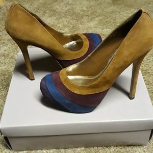 Bakers Taupe multicolored heels